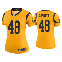 Women Los Angeles Rams #48 Color Rush Legend Chris Garrett Gold Jersey