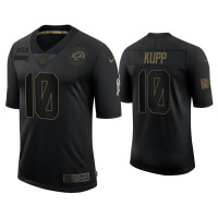 Men Los Angeles Rams #10 Cooper Kupp Black 2020 Salute to Service Limited Jersey