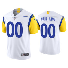 Men Los Angeles Rams #00 Custom Vapor Limited White Jersey