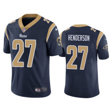 Men Los Angeles Rams #27 Darrell Henderson Navy NFL Draft Vapor Limited Jersey