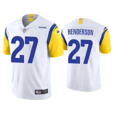 Men Los Angeles Rams #27 Darrell Henderson Vapor Limited White Jersey