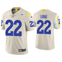 Men Los Angeles Rams #22 David Long Vapor Limited Bone Jersey