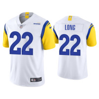 Men Los Angeles Rams #22 David Long Vapor Limited White Jersey