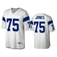 Men Los Angeles Rams #75 Deacon Jones White Legacy Replica Jersey