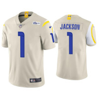 Men Los Angeles Rams #1 DeSean Jackson Vapor Limited Bone Jersey