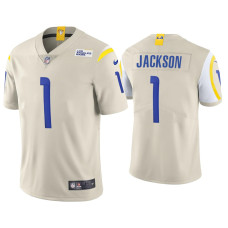 Men Los Angeles Rams #1 Vapor Limited DeSean Jackson Bone Jersey