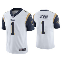 Men Los Angeles Rams #1 DeSean Jackson Vapor Limited White Jersey