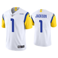 Men Los Angeles Rams #1 DeSean Jackson Vapor Limited White Jersey