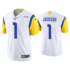 Men Los Angeles Rams #1 DeSean Jackson Vapor Limited White Jersey