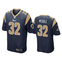 Men Los Angeles Rams #32 Eric Weddle Navy Game Jersey