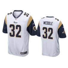 Men Los Angeles Rams #32 Eric Weddle White Game Jersey