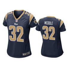 Women Los Angeles Rams #32 Eric Weddle Navy Game Jersey