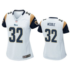 Women Los Angeles Rams #32 Eric Weddle White Game Jersey