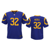 Youth Los Angeles Rams #32 Eric Weddle Royal Game Jersey