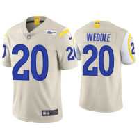 Men Los Angeles Rams #20 Eric Weddle Vapor Limited Bone Jersey