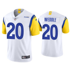 Men Los Angeles Rams #20 Eric Weddle Vapor Limited White Jersey