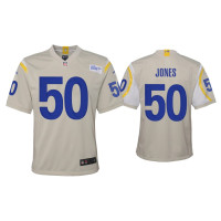 Youth Los Angeles Rams #50 Ernest Jones Bone Game Jersey