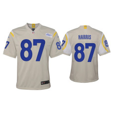 Youth Los Angeles Rams #87 Jacob Harris Bone Game Jersey