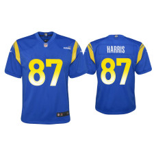 Youth Los Angeles Rams #87 Jacob Harris Royal Game Jersey