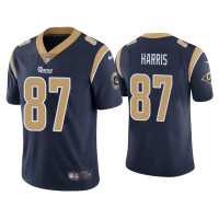 Men Los Angeles Rams #87 Jacob Harris Vapor Limited Navy Jersey