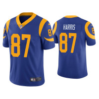 Men Los Angeles Rams #87 Jacob Harris Vapor Limited Royal Jersey