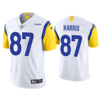 Men Los Angeles Rams #87 Jacob Harris Vapor Limited White Jersey