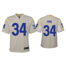 Youth Los Angeles Rams #34 Jake Funk Bone Game Jersey