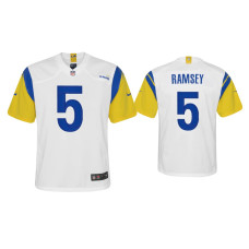 Youth Los Angeles Rams #5 Jalen Ramsey White Alternate Game Jersey