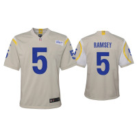 Youth Los Angeles Rams #5 Jalen Ramsey Bone Game Jersey