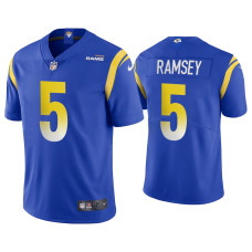 Men Los Angeles Rams #5 Jalen Ramsey Vapor Limited Royal Jersey