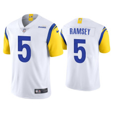 Men Los Angeles Rams #5 Jalen Ramsey Vapor Limited White Jersey