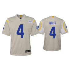 Youth Los Angeles Rams #4 Jordan Fuller Bone Game Jersey