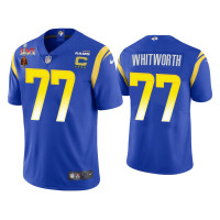 Men Los Angeles Rams #77 Andrew Whitworth Royal 2021 Walter Payton NFL Man of the Year Award Limited Jersey