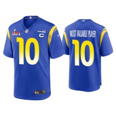 Men Los Angeles Rams #10 Cooper Kupp Royal Super Bowl LVI MVP Game Jersey