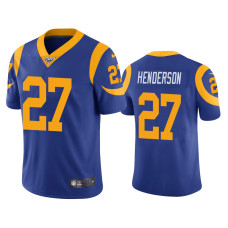 Men Los Angeles Rams #27 100th Season Darrell Henderson Royal Limited Jersey