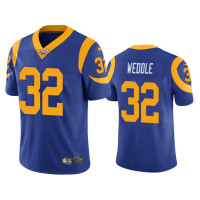 Men Los Angeles Rams #32 100th Season Eric Weddle Royal Limited Jersey