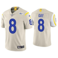 Men Los Angeles Rams #8 Matt Gay Vapor Limited Bone Jersey