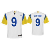 Youth Los Angeles Rams #9 Matthew Stafford White Alternate Game Jersey