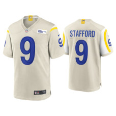 Men Los Angeles Rams #9 Matthew Stafford Bone Game Jersey