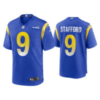 Men Los Angeles Rams #9 Matthew Stafford Royal Game Jersey