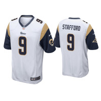 Men Los Angeles Rams #9 Matthew Stafford White Game Jersey