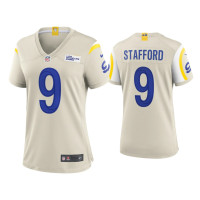 Women Los Angeles Rams #9 Matthew Stafford Bone Game Jersey