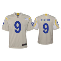 Youth Los Angeles Rams #9 Matthew Stafford Bone Game Jersey