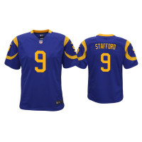 Youth Los Angeles Rams #9 Matthew Stafford Royal Game Jersey