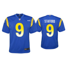 Youth Los Angeles Rams #9 Matthew Stafford Royal Game Jersey