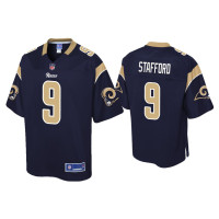 Men Los Angeles Rams #9 Matthew Stafford Navy Pro Line Jersey