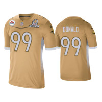 Men Los Angeles Rams #99 Aaron Donald 2021 NFC Pro Bowl Game Gold Jersey