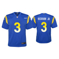 Youth Los Angeles Rams #3 Odell Beckham Jr. Royal Game Jersey