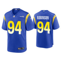 Men Los Angeles Rams #94 A'Shawn Robinson Royal Game Jersey