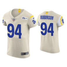 Men Los Angeles Rams #94 A'Shawn Robinson Cream Vapor Elite Jersey